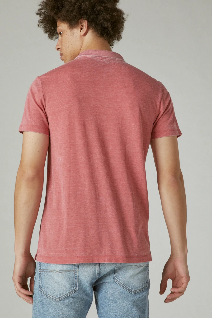 VENICE BURNOUT SHORT SLEEVE POLO, image 4