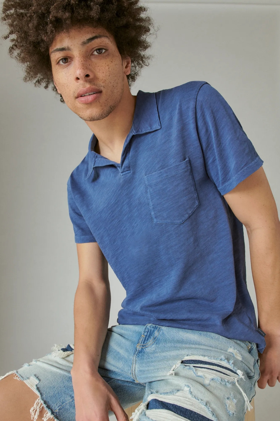 WEEKEND SLUB JOHNNY COLLAR POLO, image 1