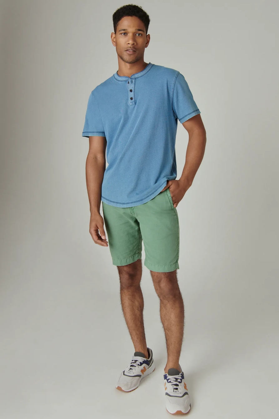 INDIGO JERSEY SHORT SLEEVE HENLEY, image 4