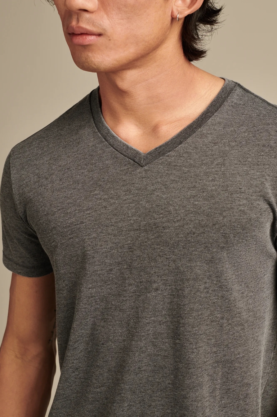 VENICE BURNOUT V NECK TEE, image 2