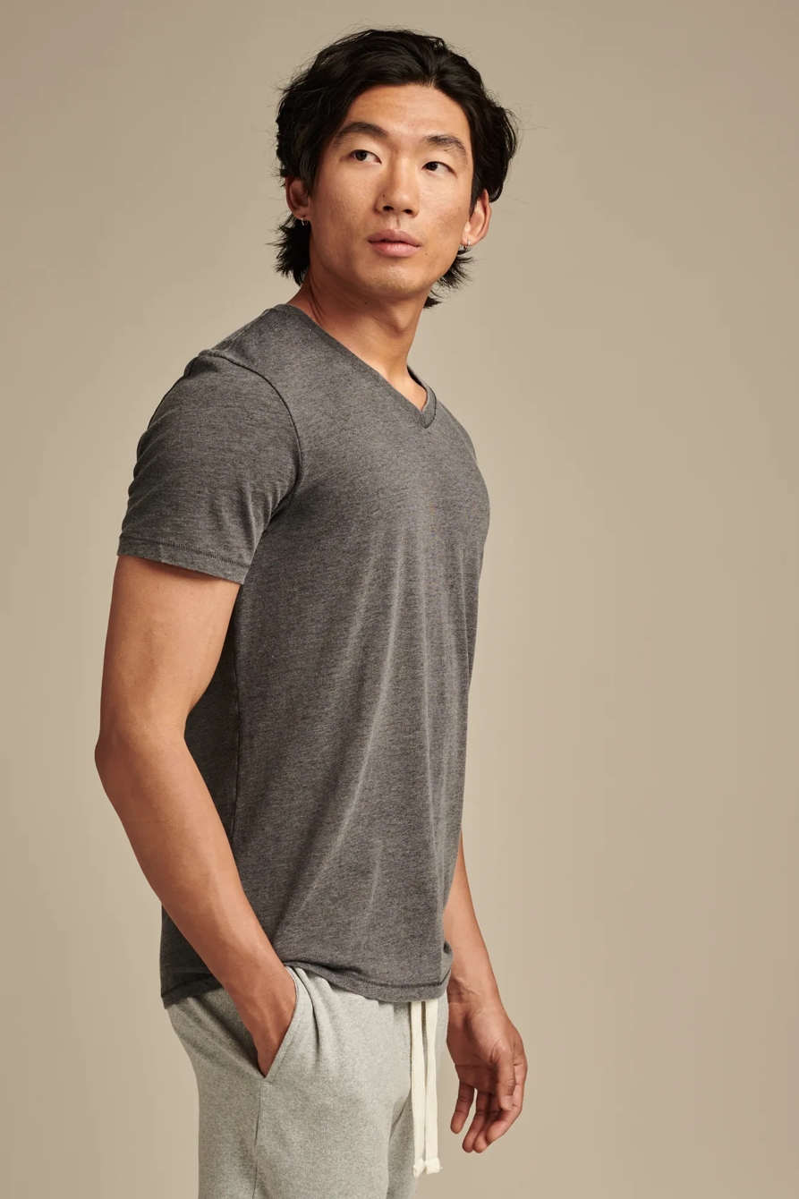 VENICE BURNOUT V NECK TEE, image 3