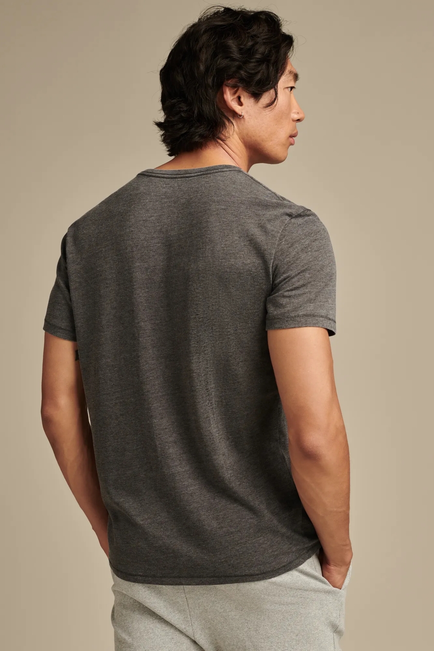 VENICE BURNOUT V NECK TEE, image 4