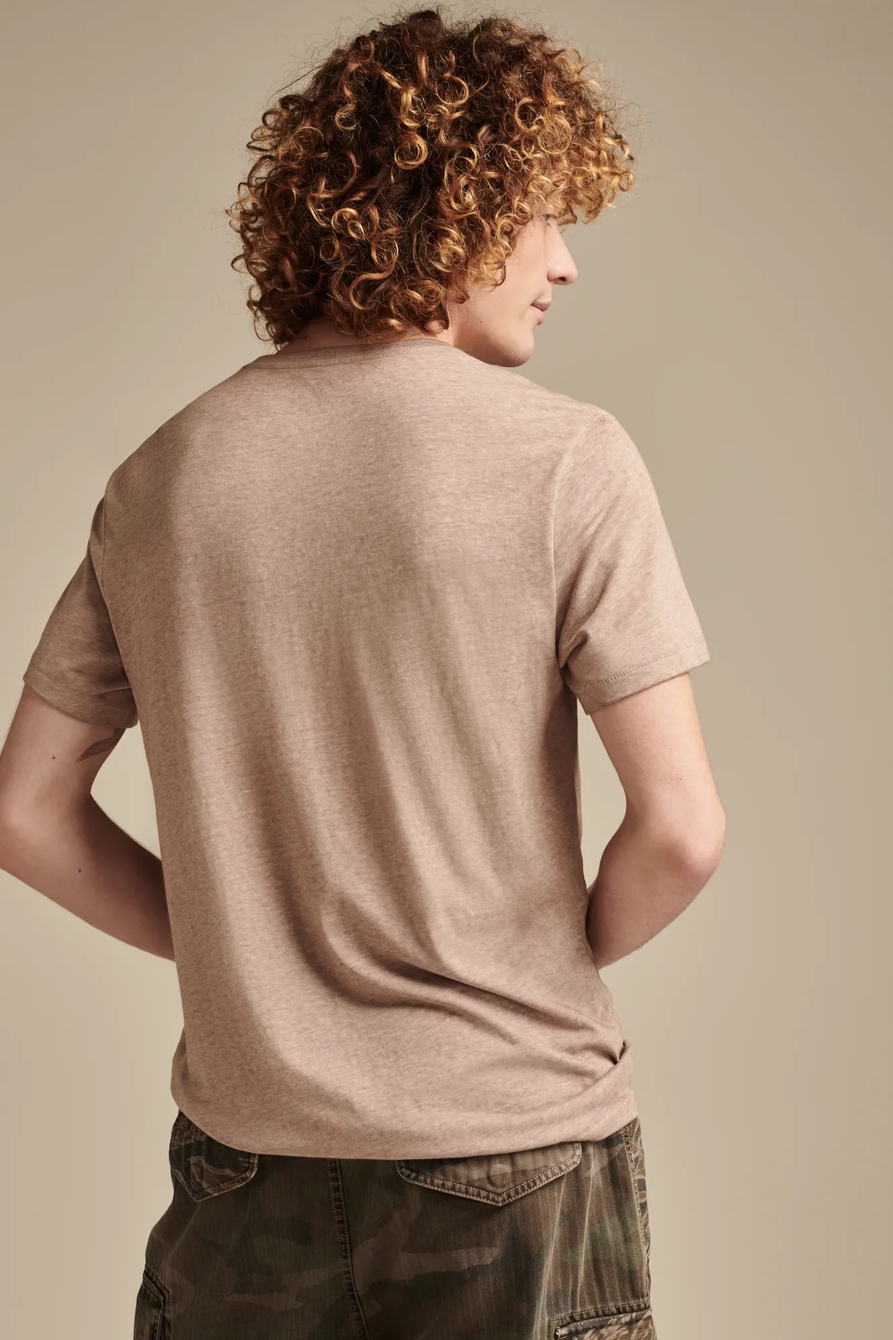 VENICE BURNOUT V NECK TEE, image 4