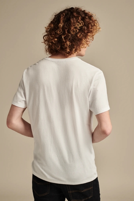 VENICE BURNOUT V NECK TEE, image 4