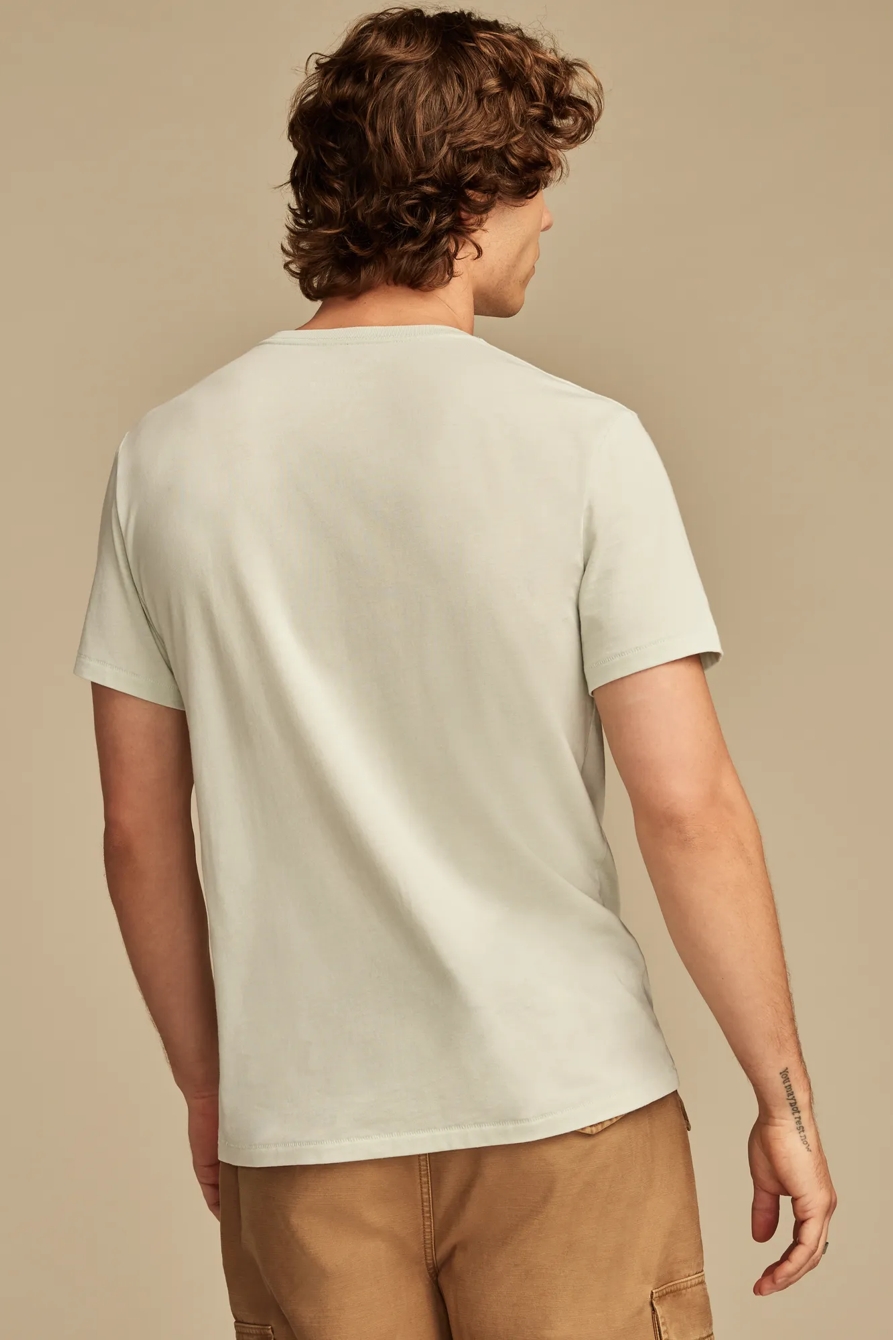 VENICE BURNOUT V NECK TEE, image 4