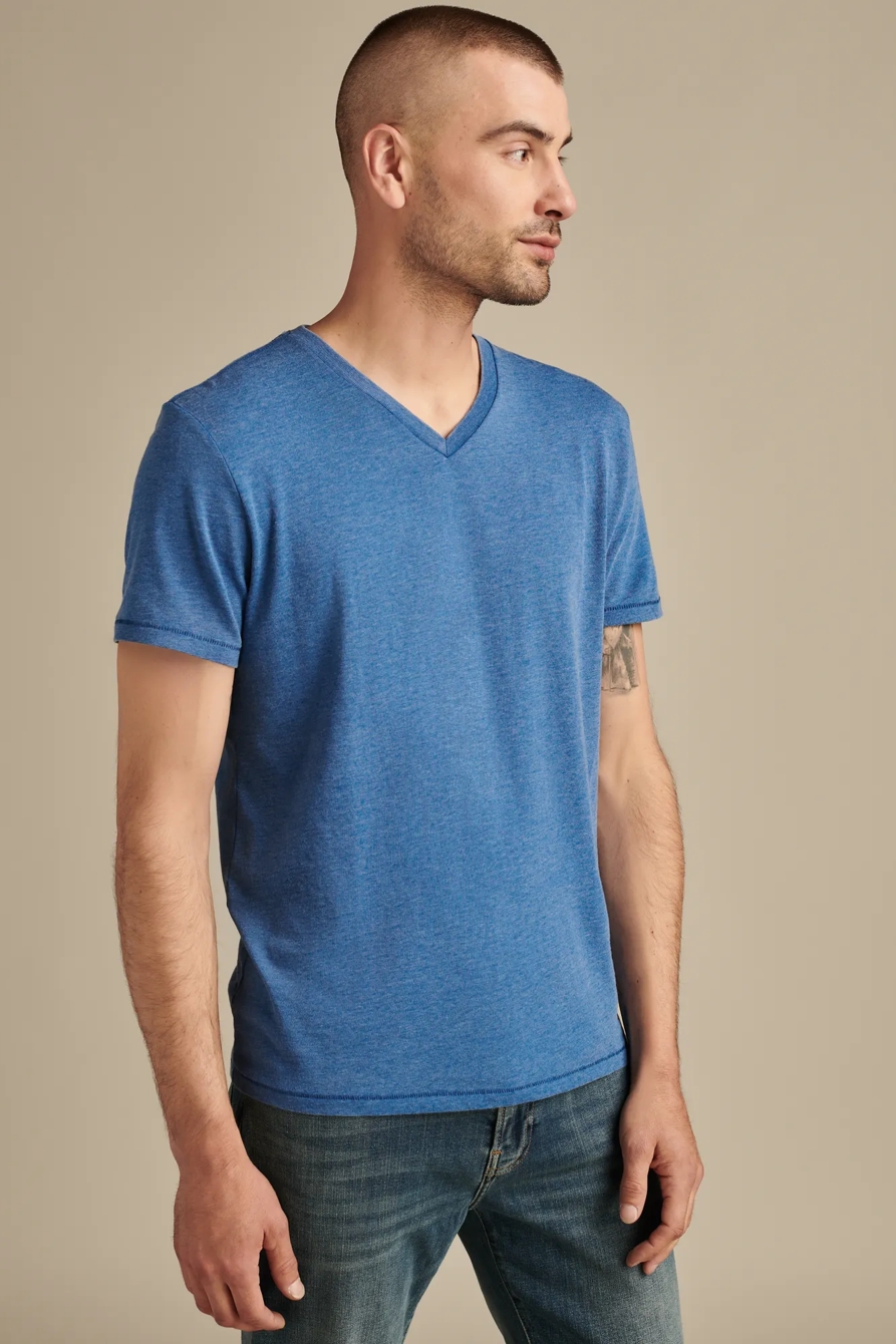 VENICE BURNOUT V NECK TEE, image 3