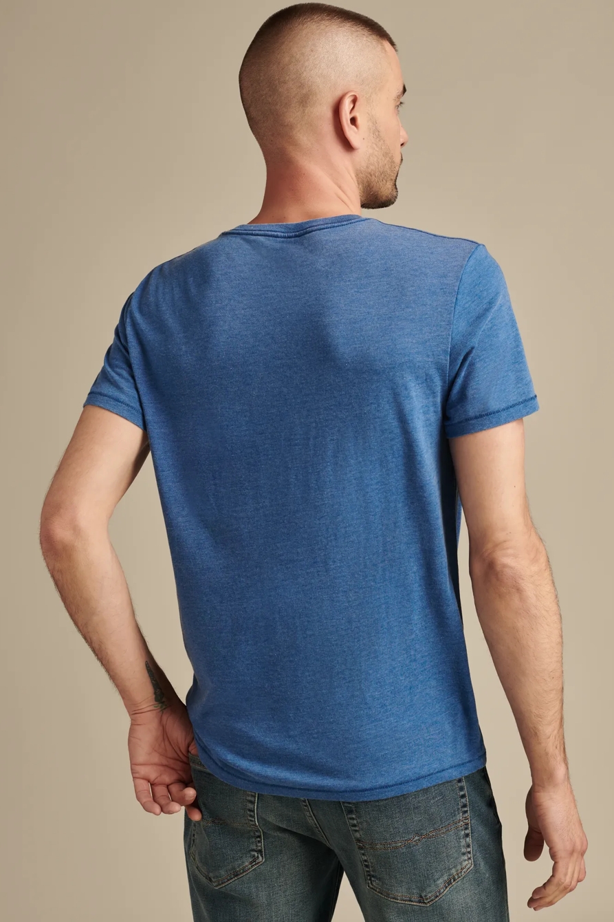 VENICE BURNOUT V NECK TEE, image 4
