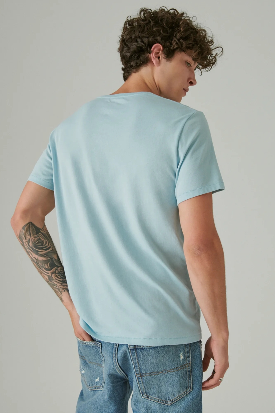 VENICE BURNOUT V NECK TEE, image 3