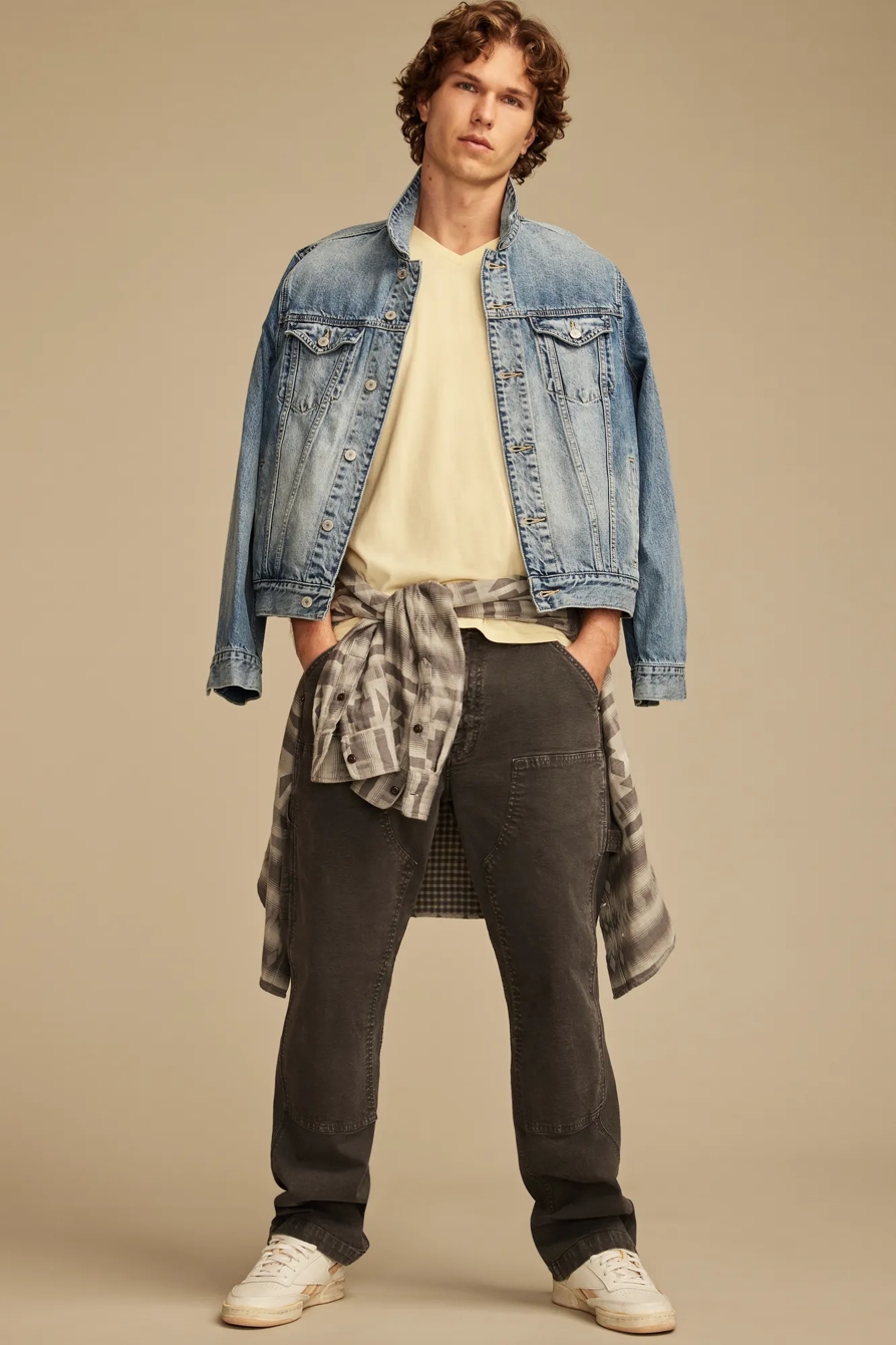 VENICE BURNOUT V NECK TEE, image 2