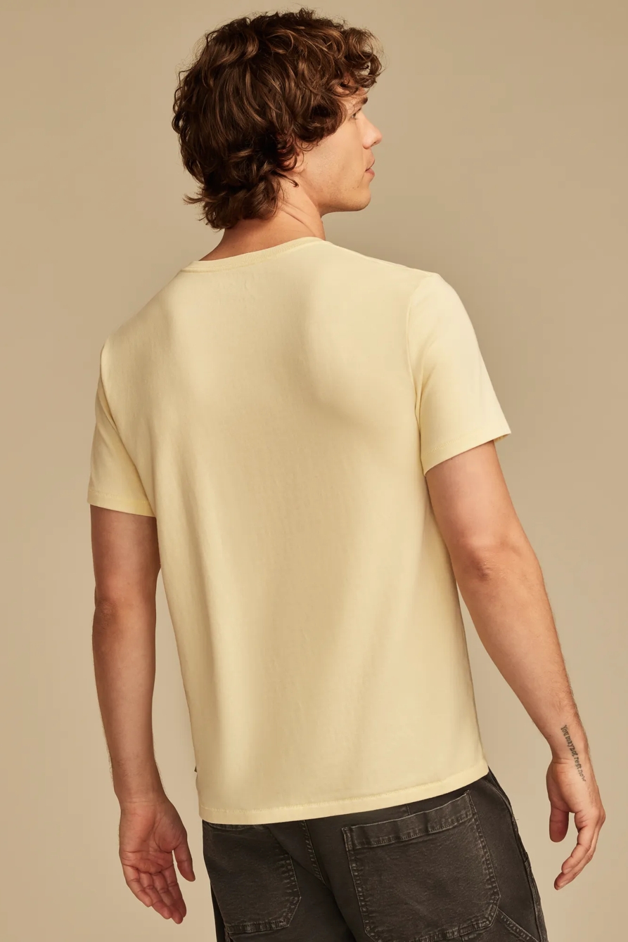 VENICE BURNOUT V NECK TEE, image 5