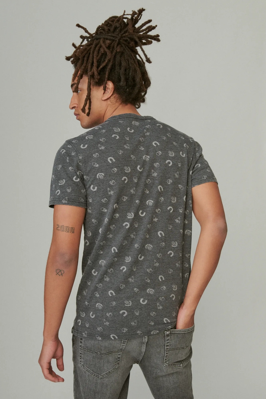 VENICE BURNOUT NOTCH NECK TEE, image 4