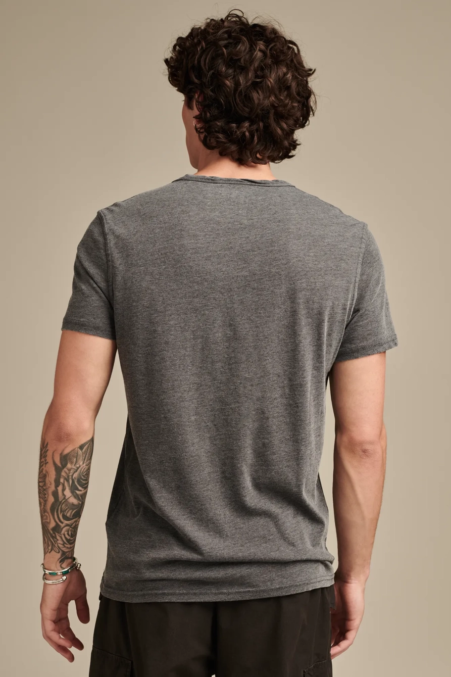 VENICE BURNOUT NOTCH NECK TEE