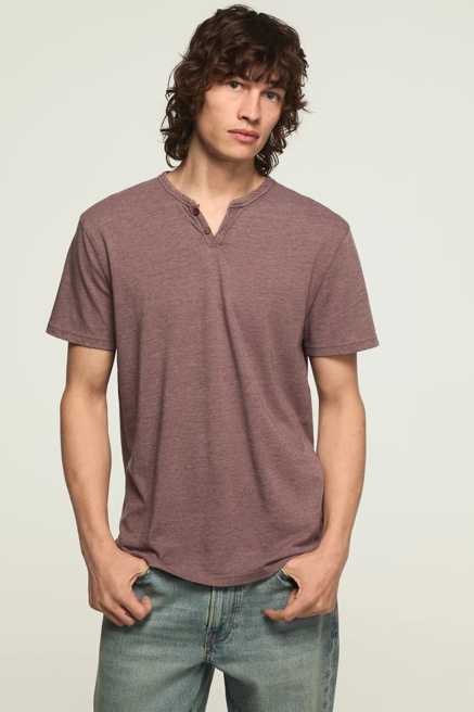 VENICE BURNOUT NOTCH NECK TEE, image 1