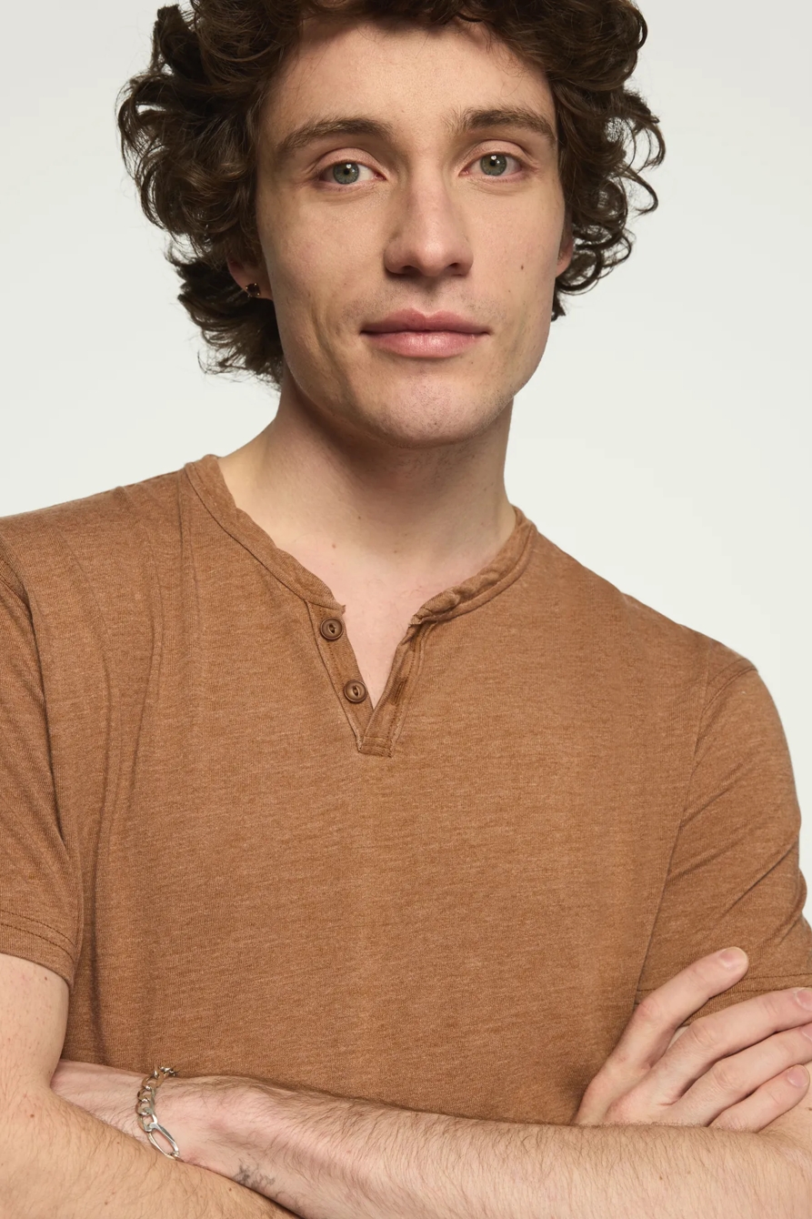 VENICE BURNOUT NOTCH NECK TEE, image 2