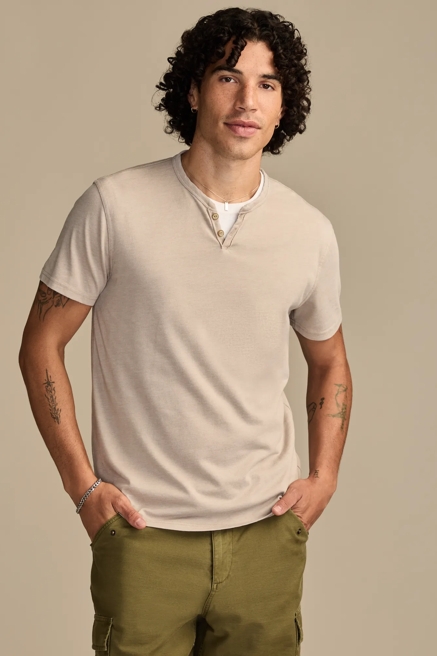VENICE BURNOUT NOTCH NECK TEE, image 1