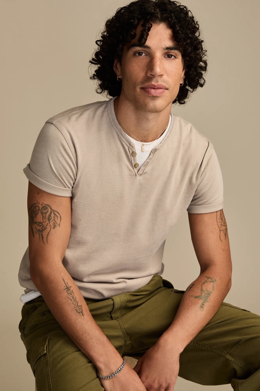VENICE BURNOUT NOTCH NECK TEE, image 5