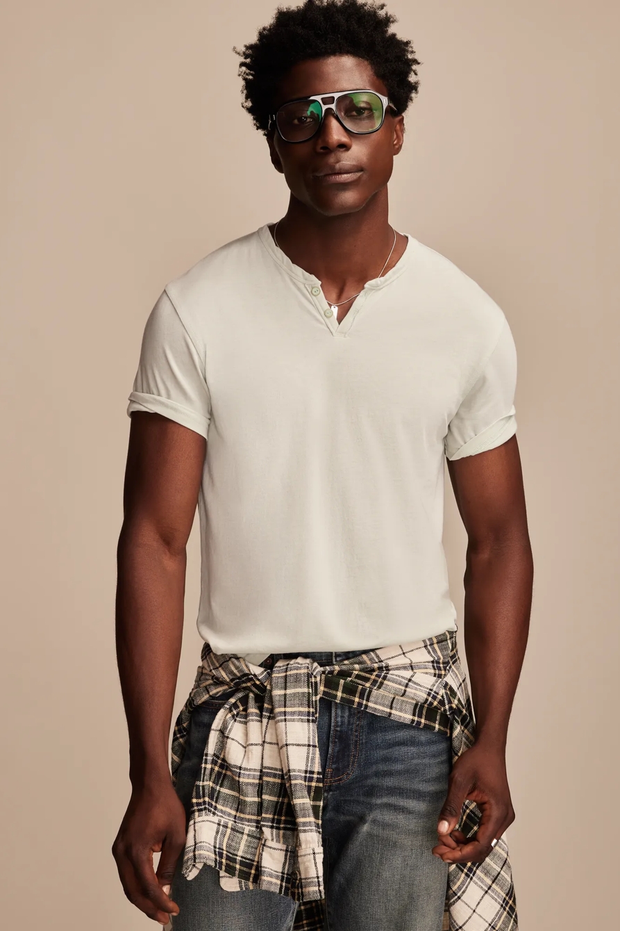 VENICE BURNOUT NOTCH NECK TEE, image 1