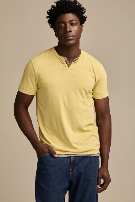 VENICE BURNOUT NOTCH NECK TEE, image 1