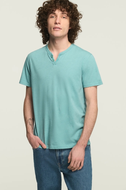VENICE BURNOUT NOTCH NECK TEE, image 1