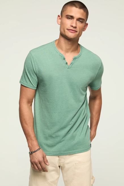 VENICE BURNOUT NOTCH NECK TEE, image 1