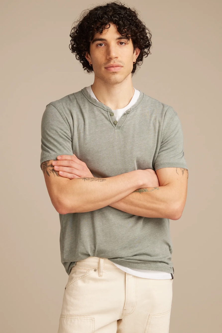VENICE BURNOUT NOTCH NECK TEE, image 2