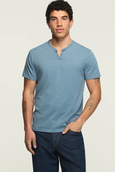 VENICE BURNOUT NOTCH NECK TEE, image 1