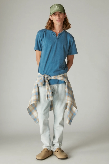 VENICE BURNOUT NOTCH NECK TEE, image 1