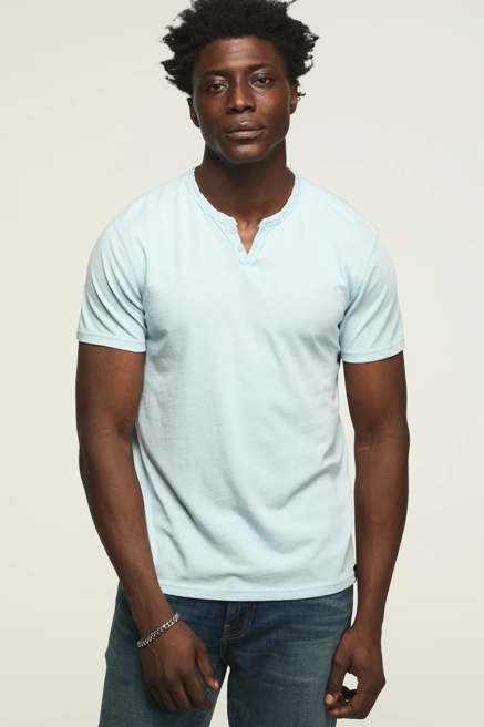 VENICE BURNOUT NOTCH NECK TEE, image 1