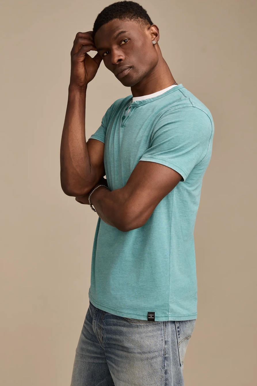 VENICE BURNOUT NOTCH NECK TEE, image 4