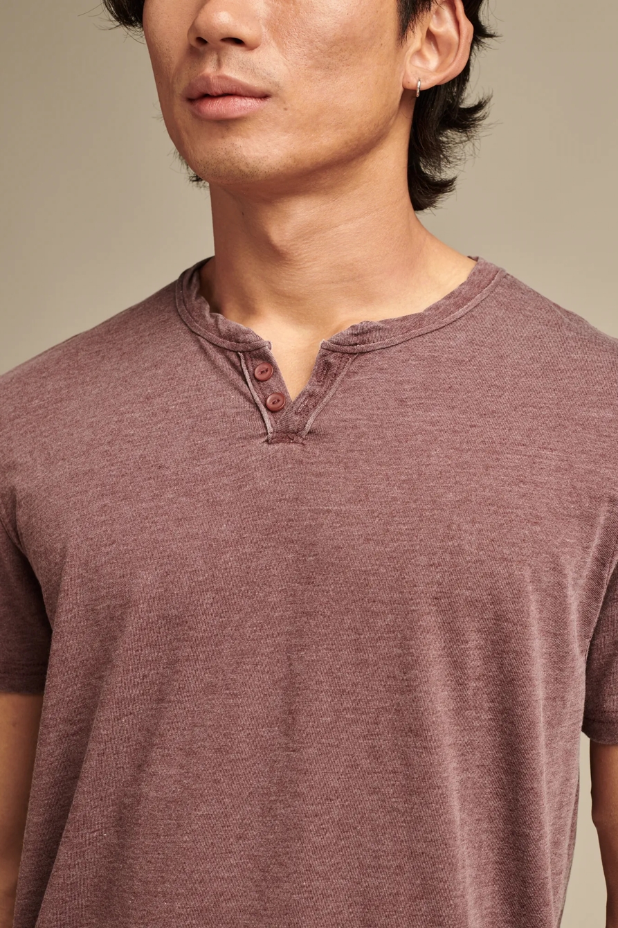 VENICE BURNOUT NOTCH NECK TEE, image 2