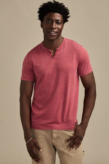 VENICE BURNOUT NOTCH NECK TEE, image 1