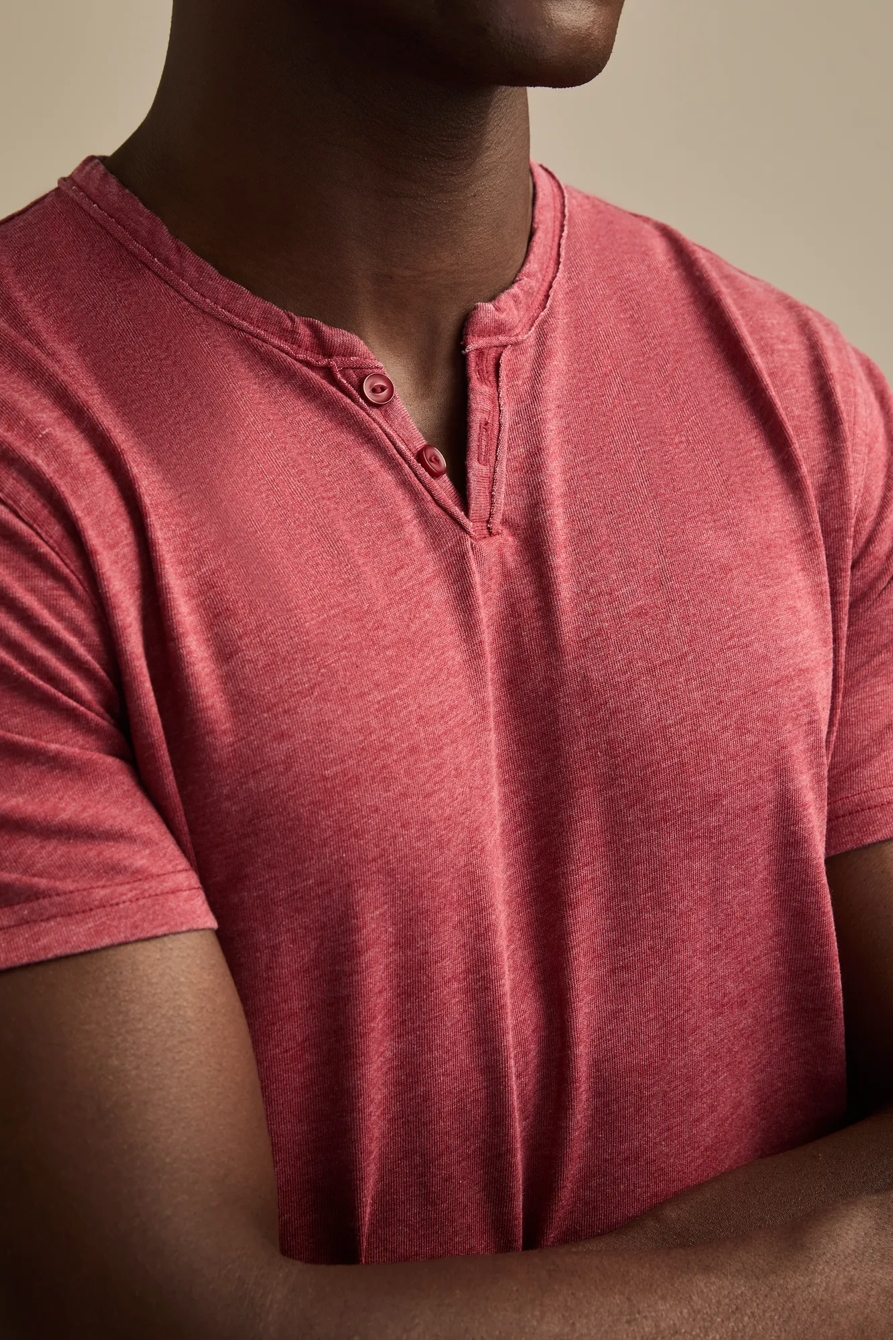 VENICE BURNOUT NOTCH NECK TEE, image 2