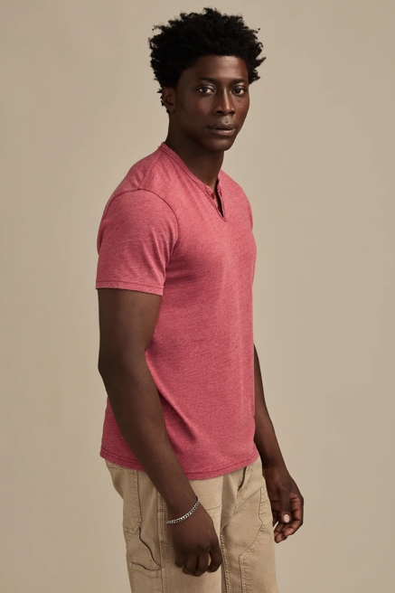 VENICE BURNOUT NOTCH NECK TEE, image 4