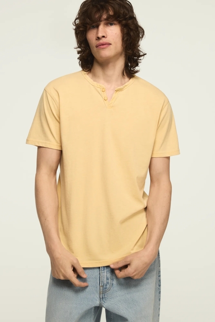 VENICE BURNOUT NOTCH NECK TEE, image 1