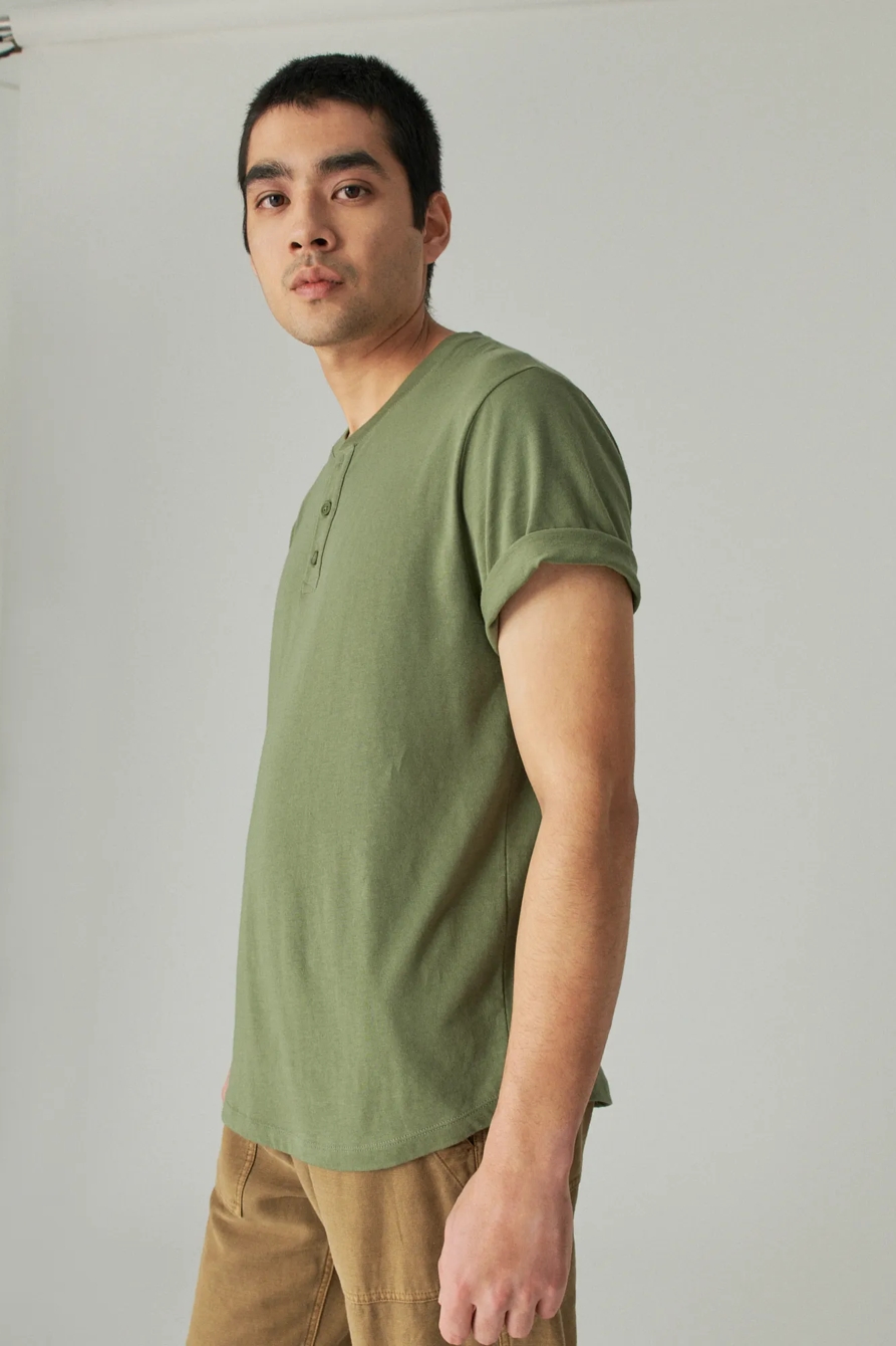 PIMA SHORT SLEEVE HENLEY, image 3