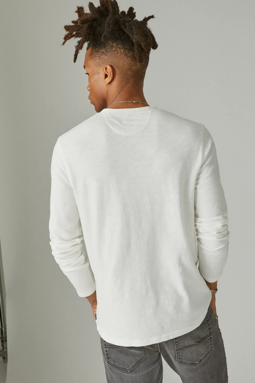 WEEKEND SLUB JERSEY LONG SLEEVE HENLEY, image 3