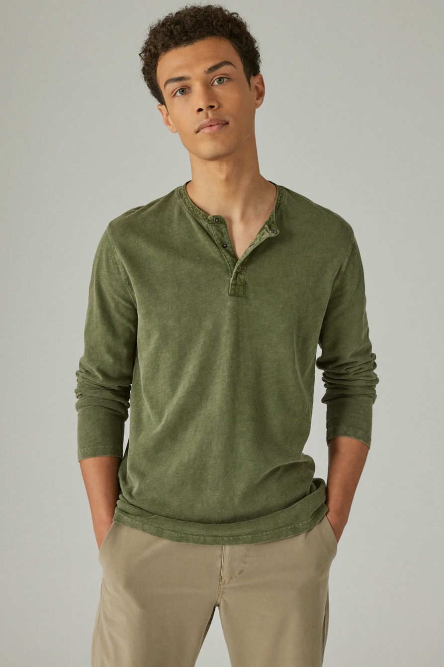WEEKEND SLUB JERSEY LONG SLEEVE HENLEY, image 1