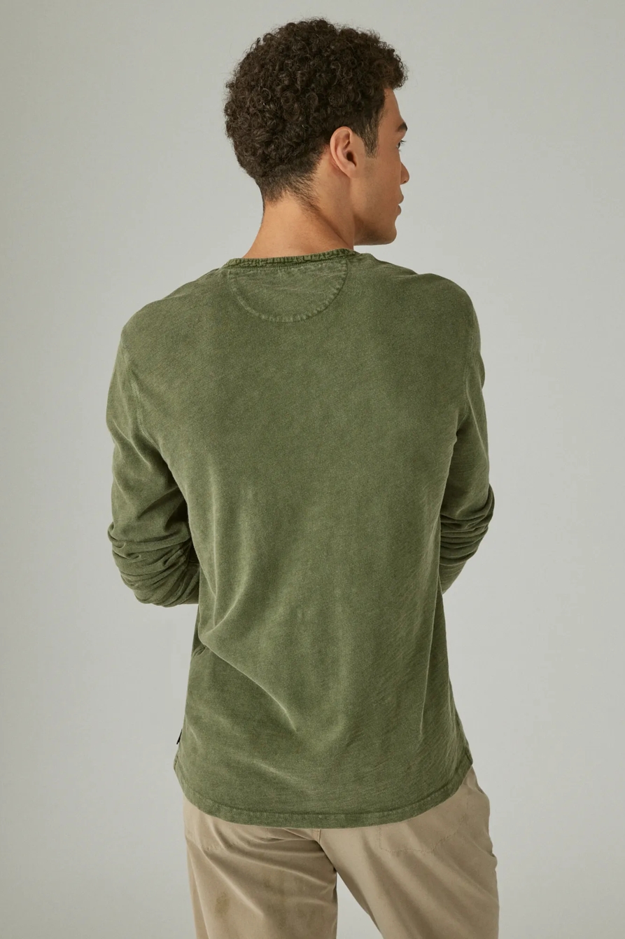 WEEKEND SLUB JERSEY LONG SLEEVE HENLEY, image 2