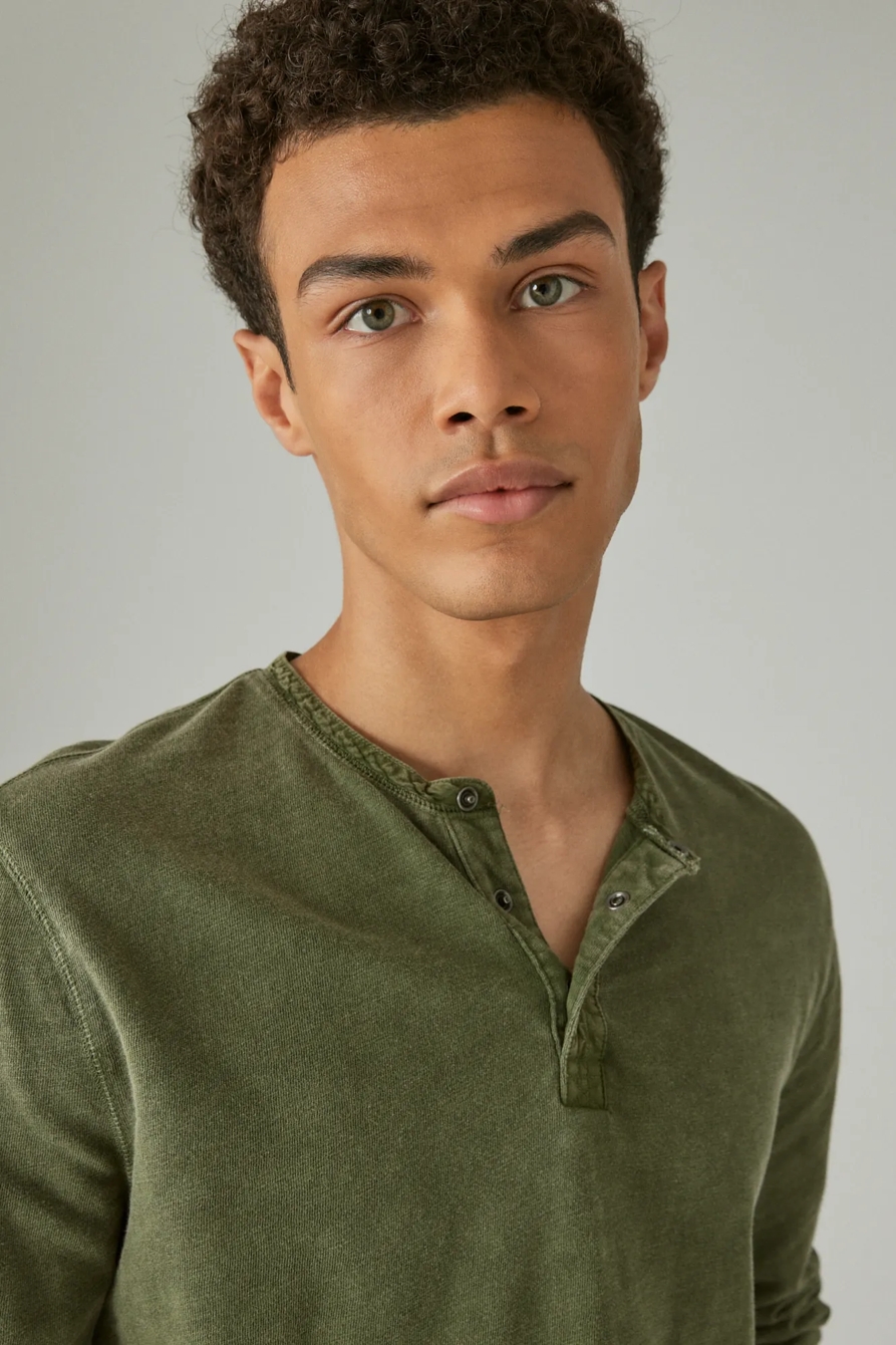 WEEKEND SLUB JERSEY LONG SLEEVE HENLEY, image 3