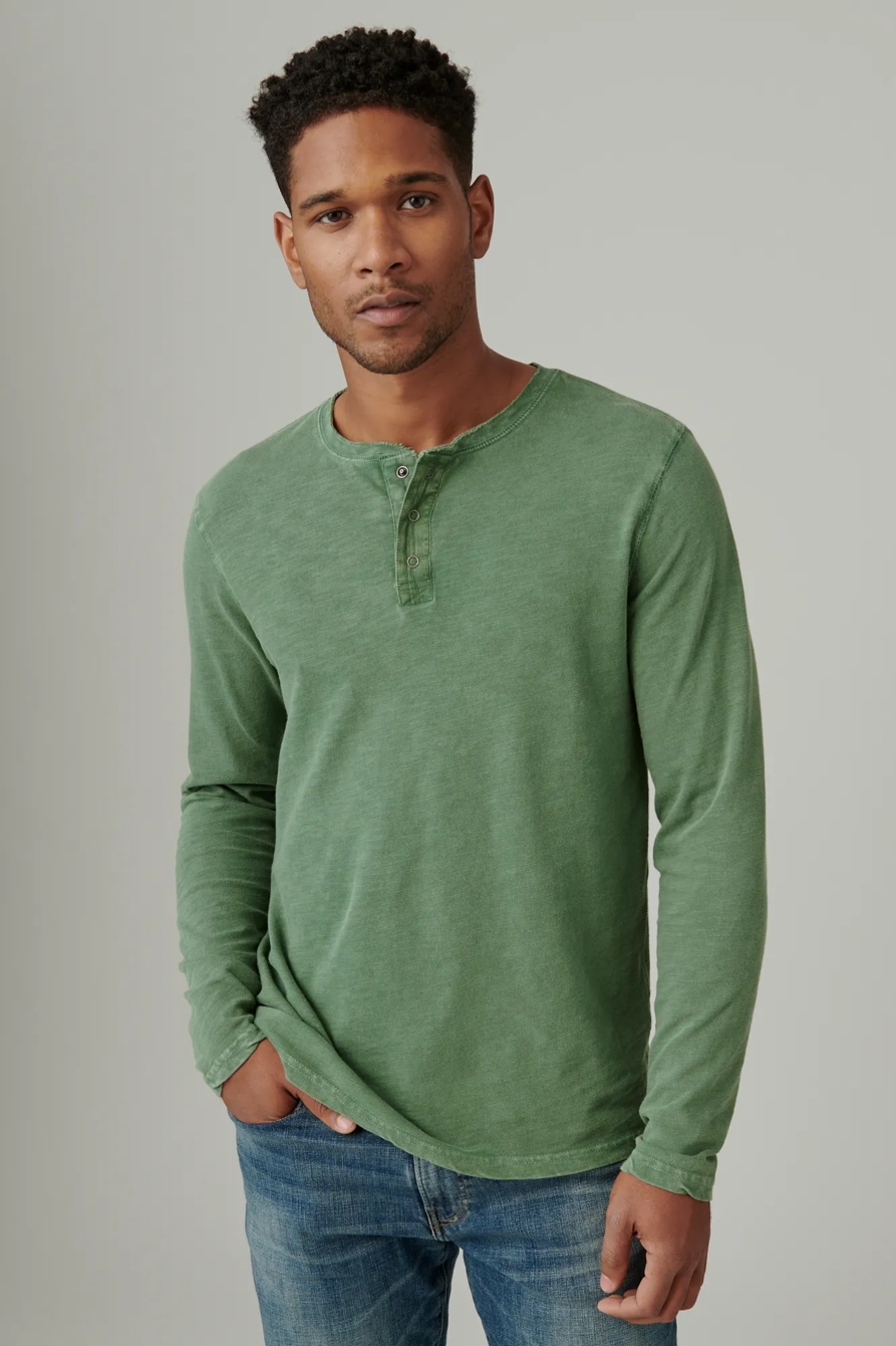 WEEKEND SLUB JERSEY LONG SLEEVE HENLEY, image 2