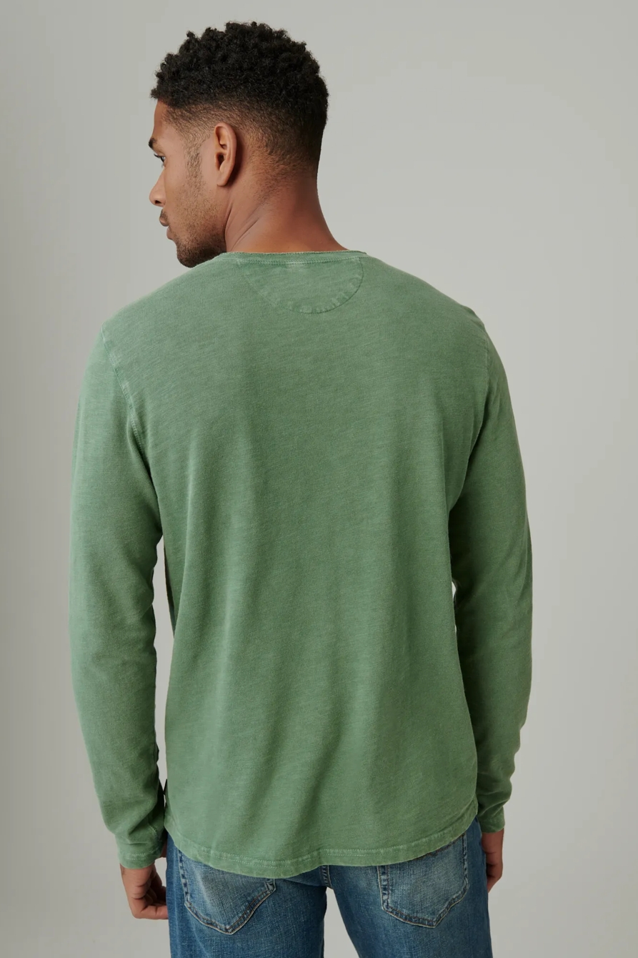 WEEKEND SLUB JERSEY LONG SLEEVE HENLEY, image 3