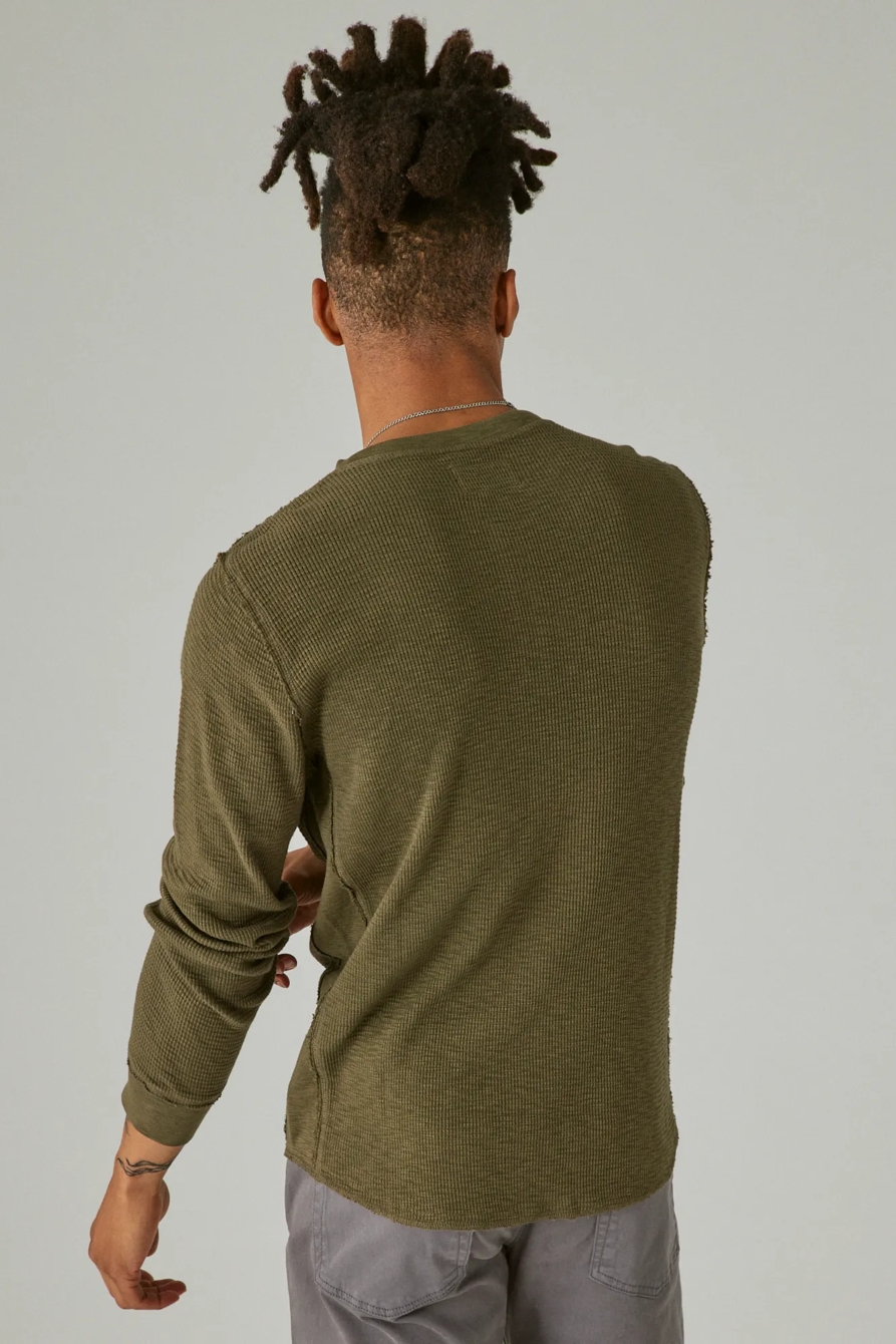 GARMENT DYE THERMAL HENLEY, image 2