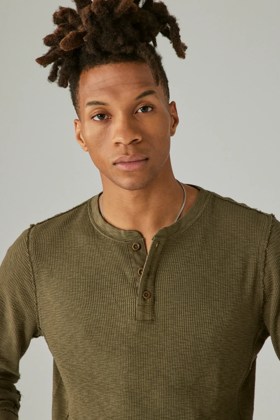 GARMENT DYE THERMAL HENLEY, image 3