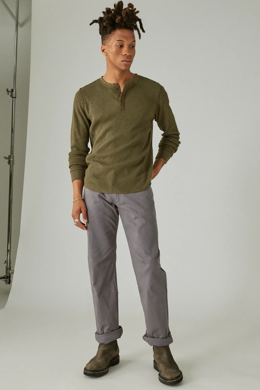 GARMENT DYE THERMAL HENLEY, image 4