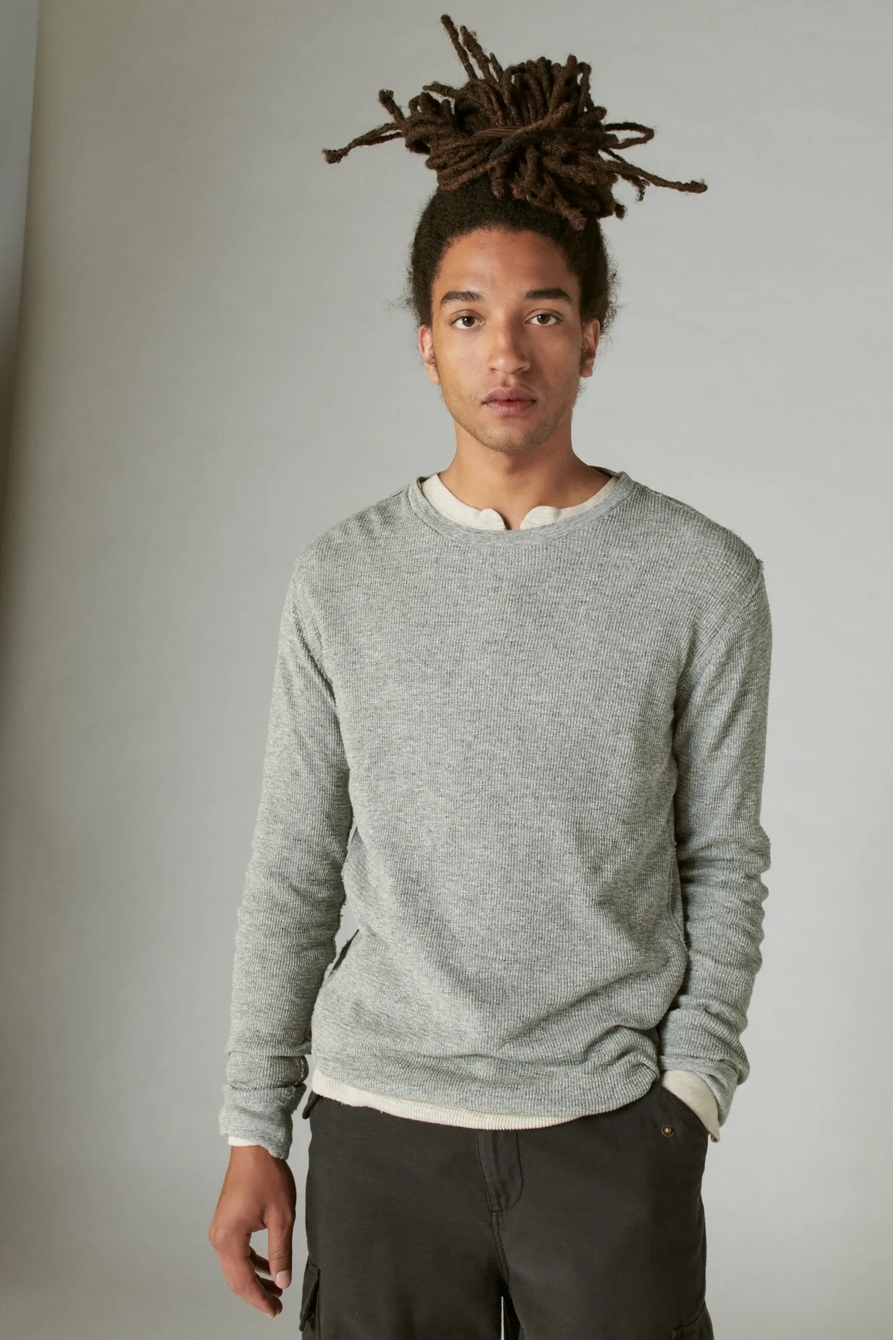 GARMENT DYE THERMAL CREW, image 2