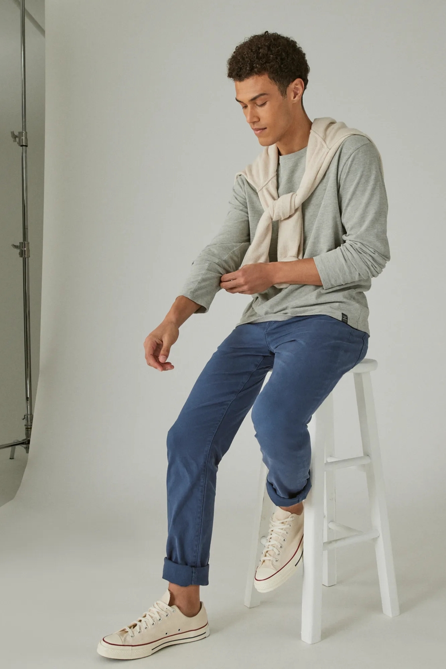 SUEDED LONG SLEEVE CREW, image 4