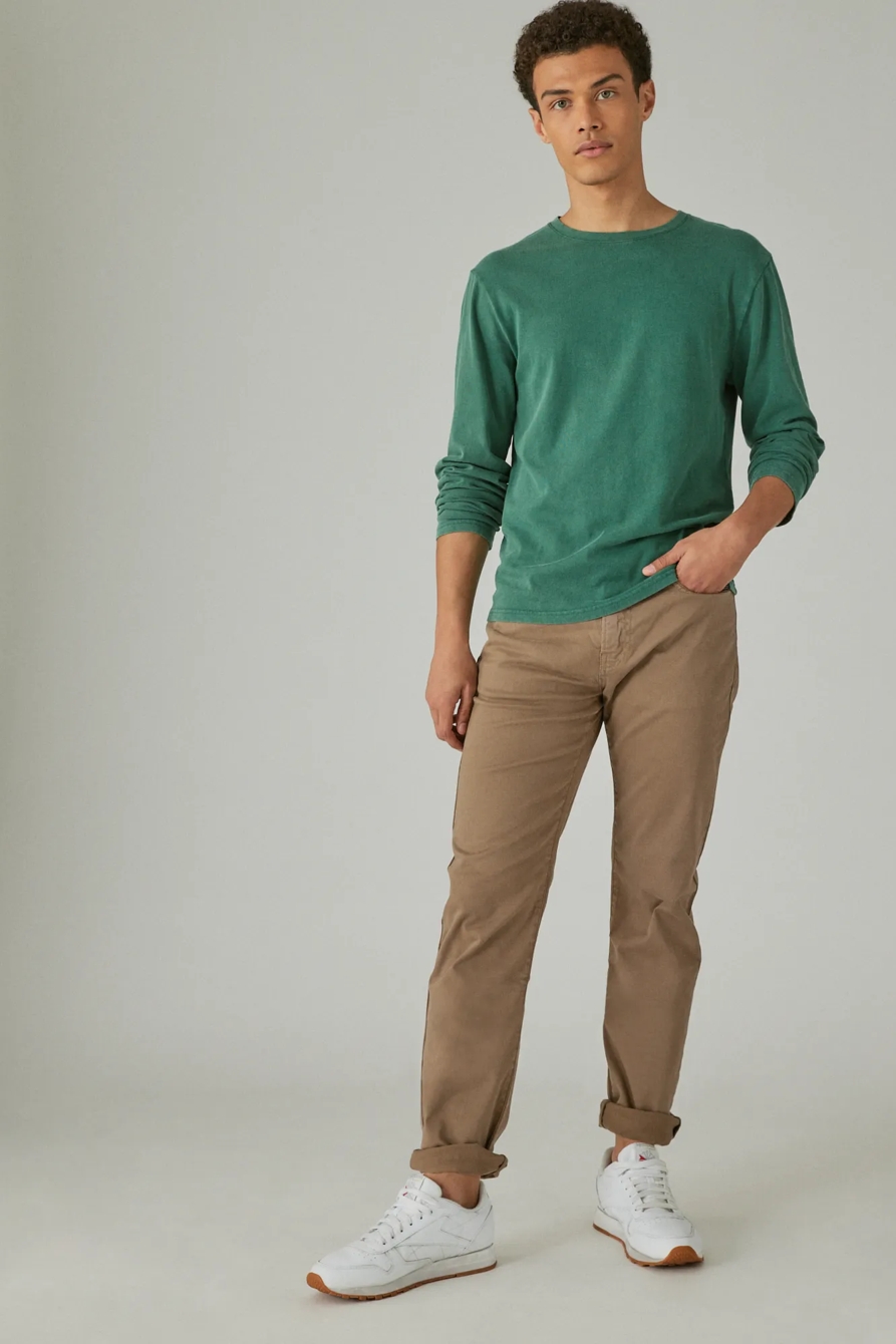 SUEDED LONG SLEEVE CREW, image 4