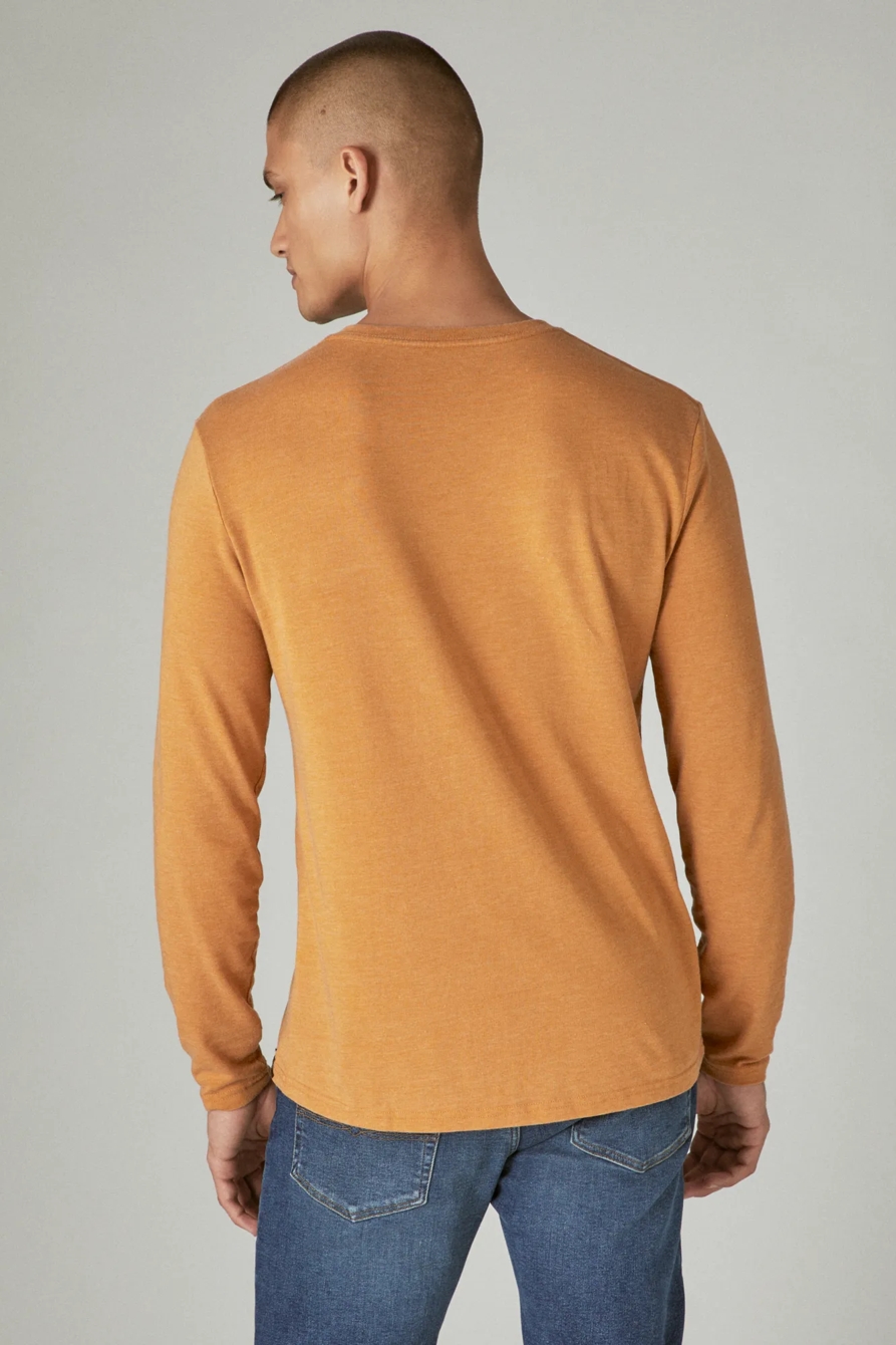 VENICE BURNOUT V-NECK LONG SLEEVE TEE, image 3