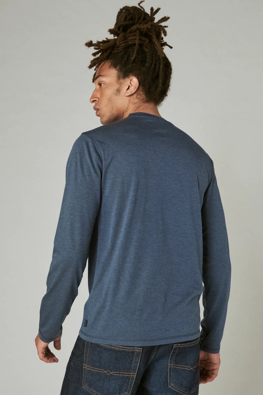 TENCEL LONG SLEEVE HENLEY, image 3