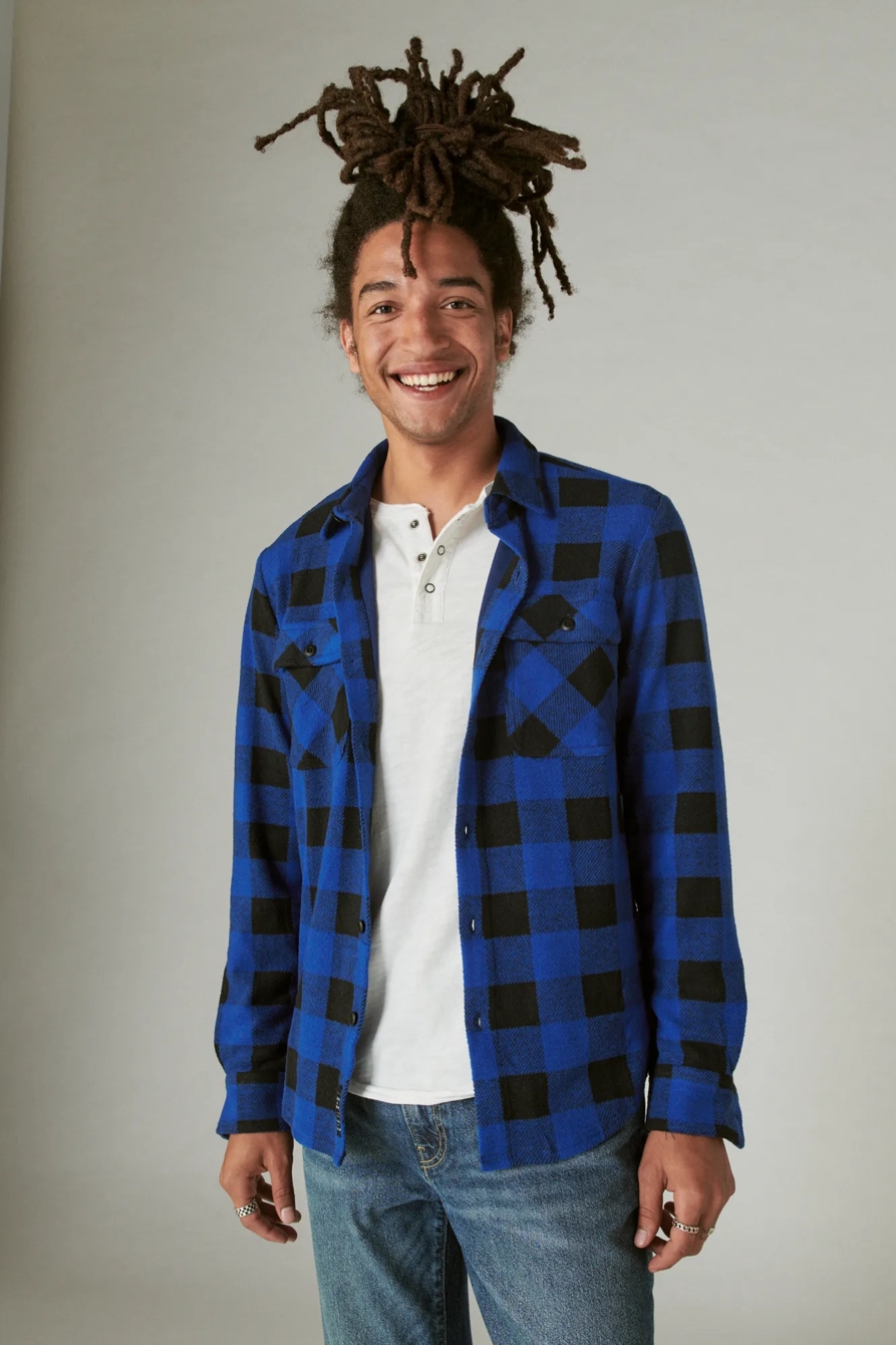 BUFFALO PLAID KNIT SHIRTING, image 2